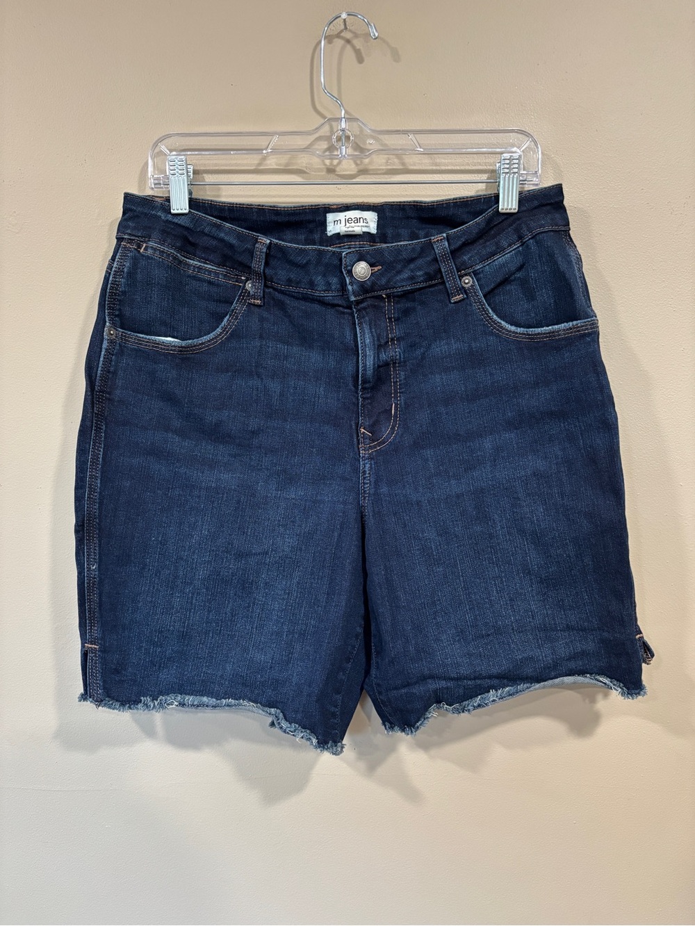 M Jeans By Maurices Women’s Curvy High Rise Bermuda Shorts Size 14